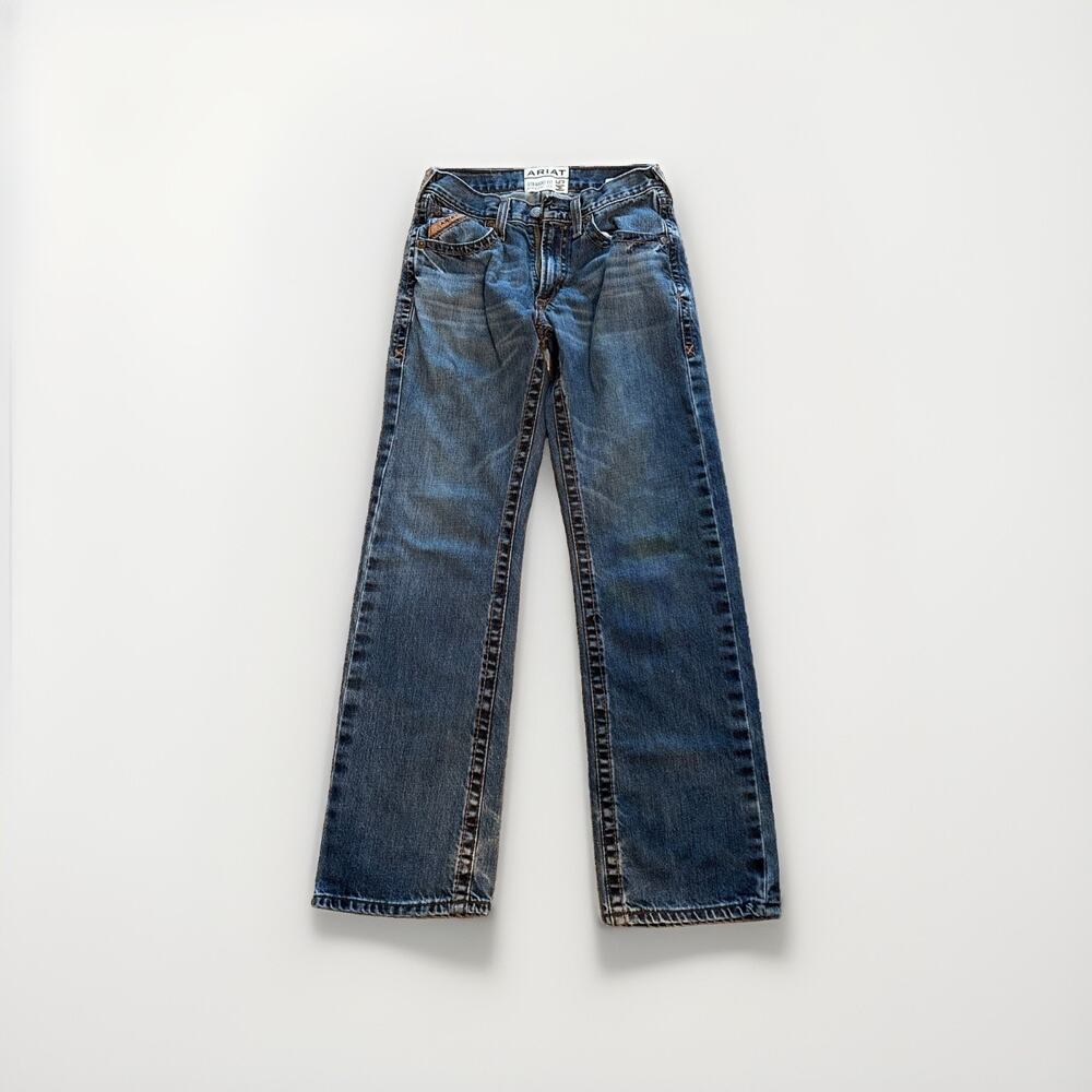 Ariat Jeans Mens 29x32(31) Blue M5 Straight Leg Fit Denim Work Pant